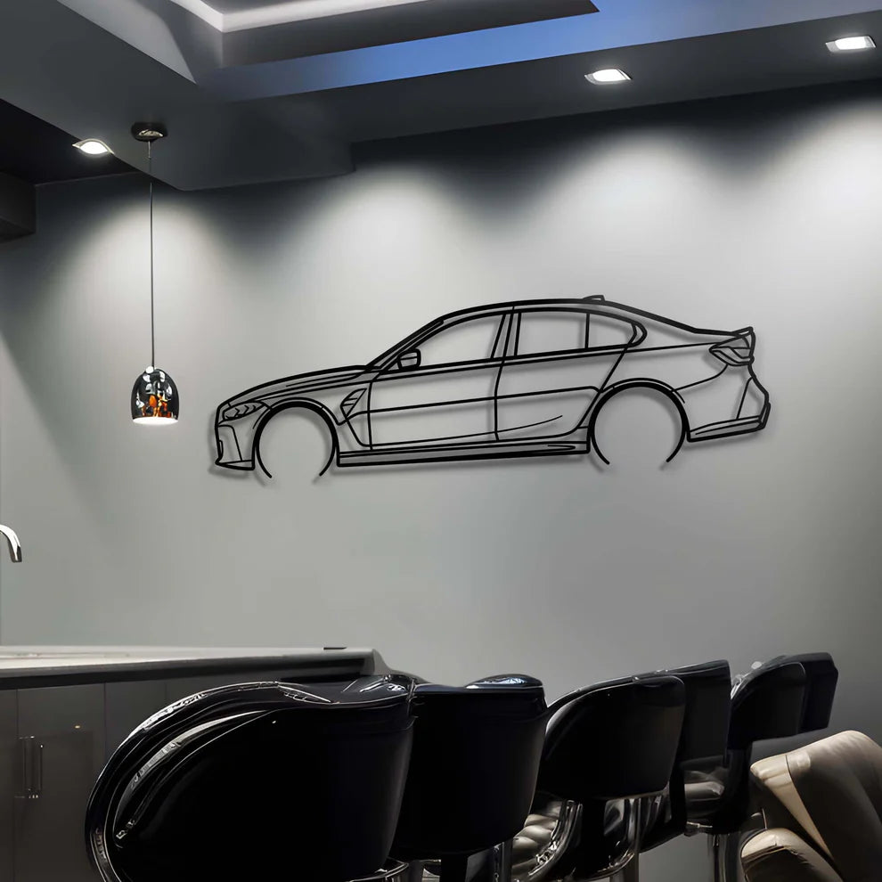 BMW Metal Silhouette Portrait
