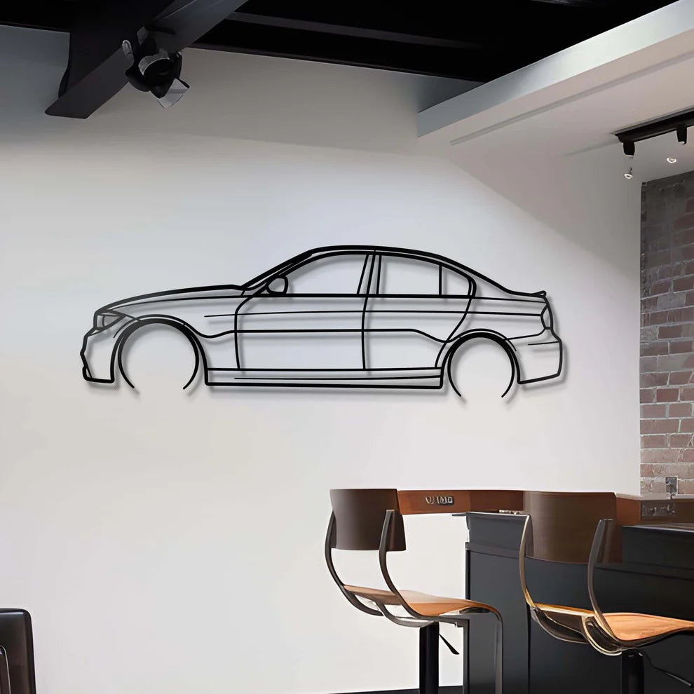 BMW Metal Silhouette Portrait