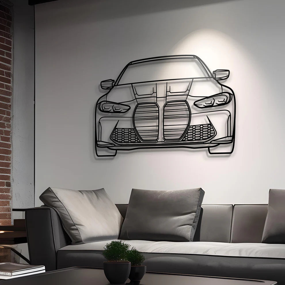 BMW Metal Silhouette Portrait