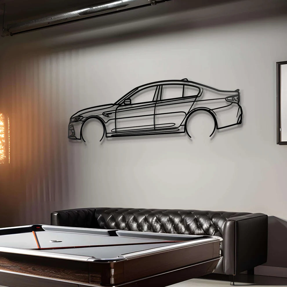 BMW Metal Silhouette Portrait