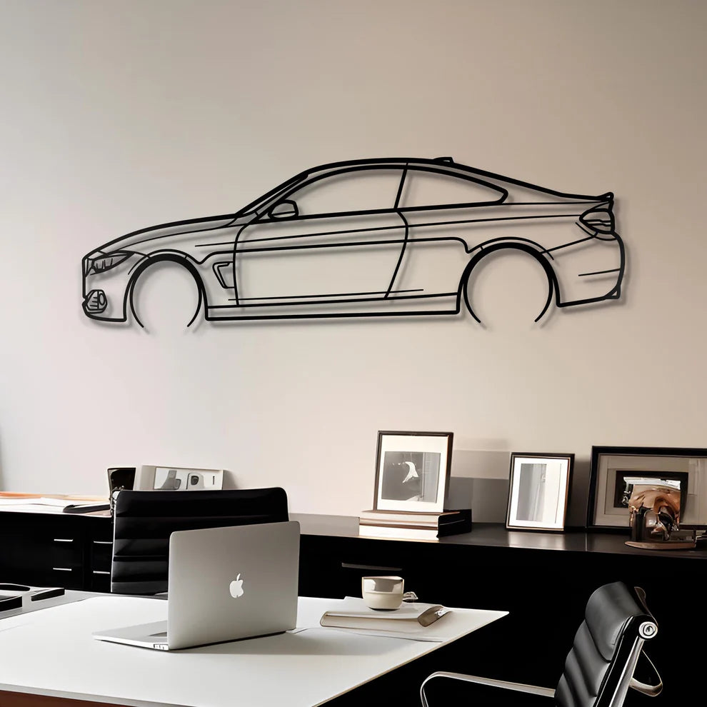 BMW Metal Silhouette Portrait