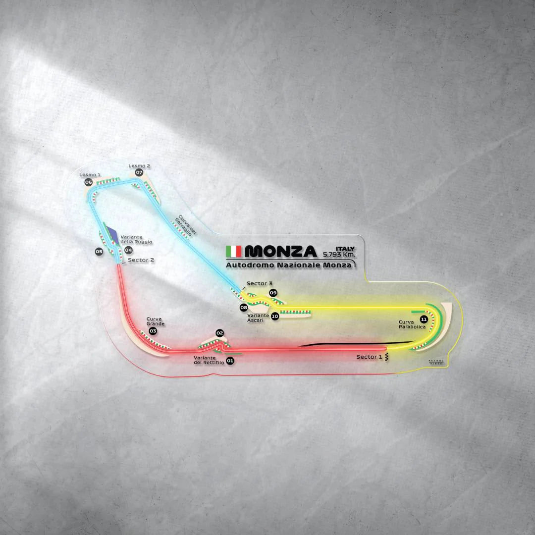 Autodromo Nazionale Monza Neon Race Track