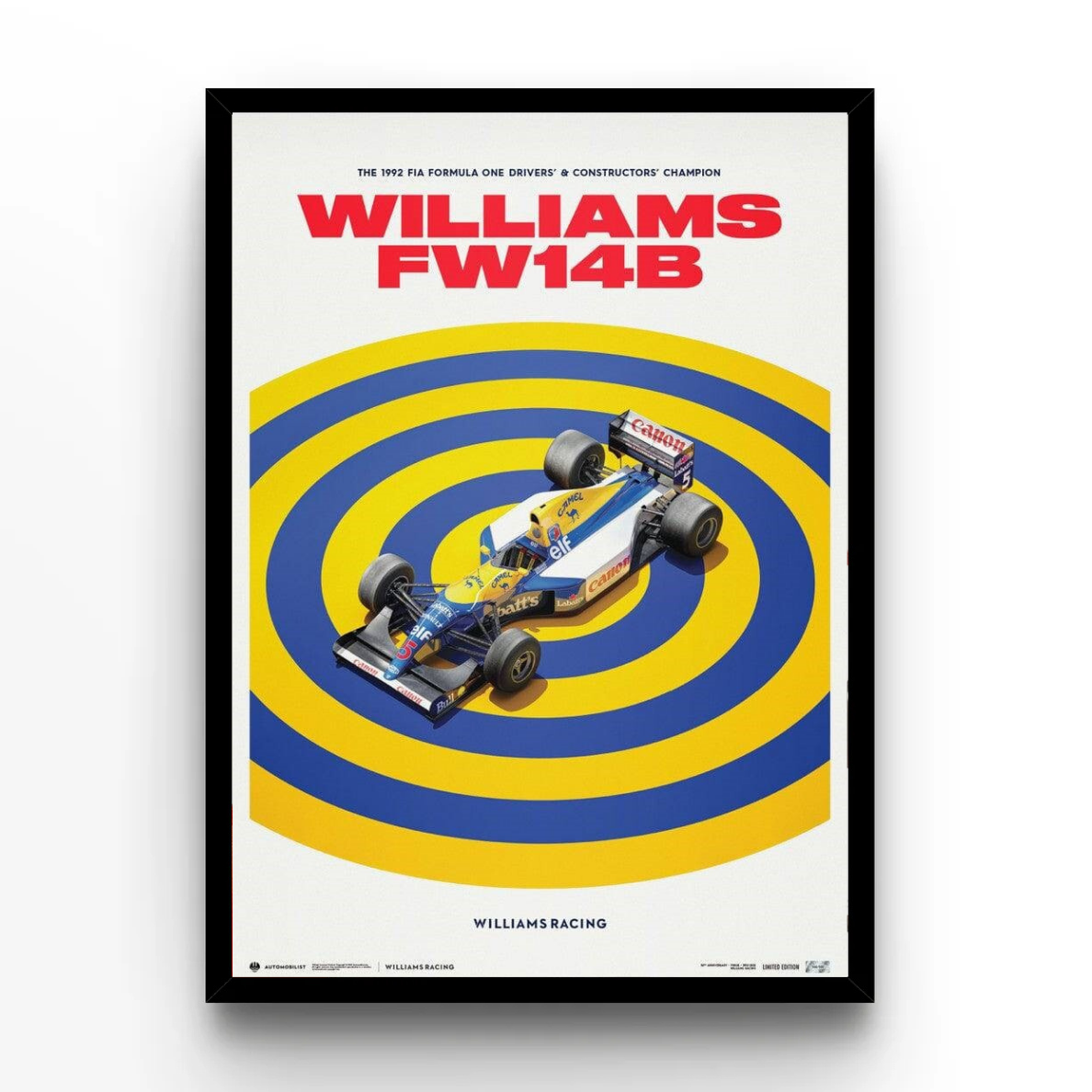 Williams FW14B F1 Car Portrait