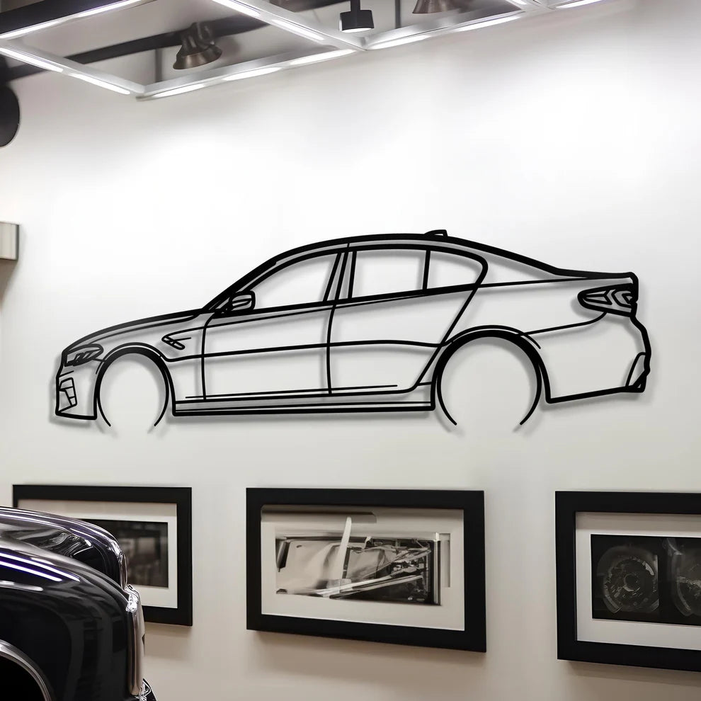 BMW Metal Silhouette Portrait