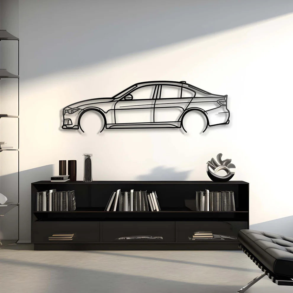 BMW Metal Silhouette Portrait