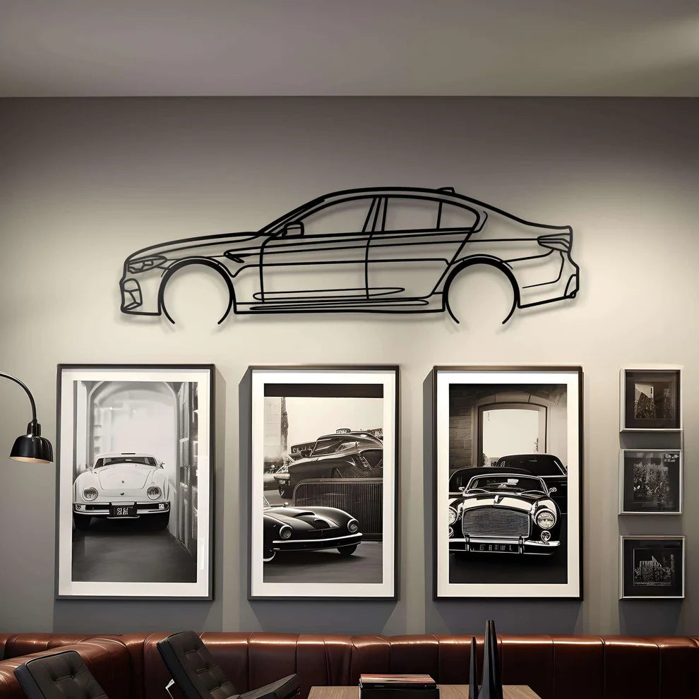BMW Metal Silhouette Portrait