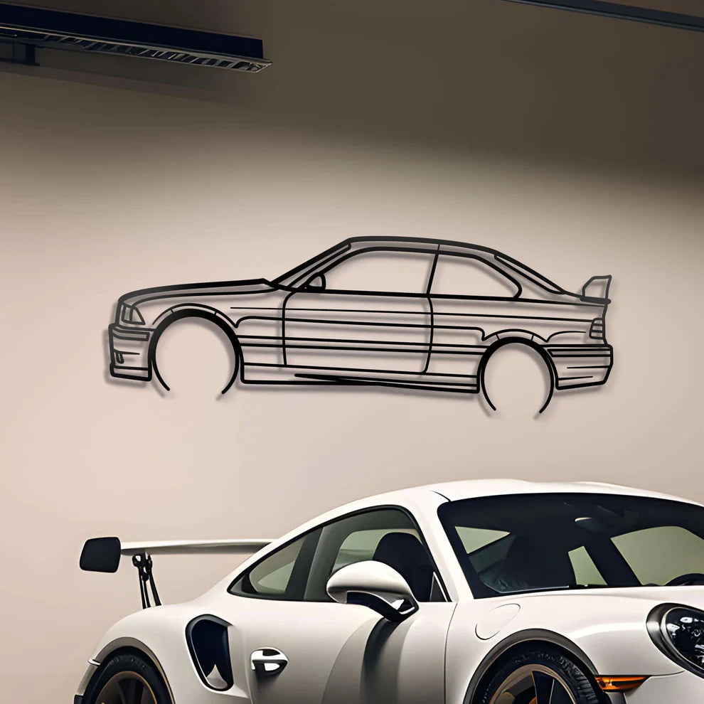 BMW Metal Silhouette Portrait