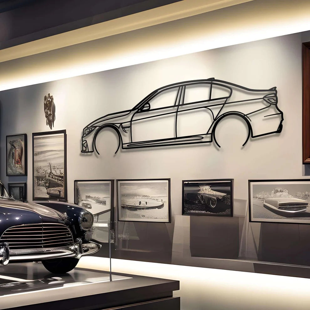 BMW Metal Silhouette Portrait