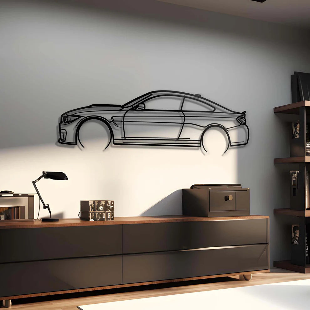 BMW Metal Silhouette Portrait