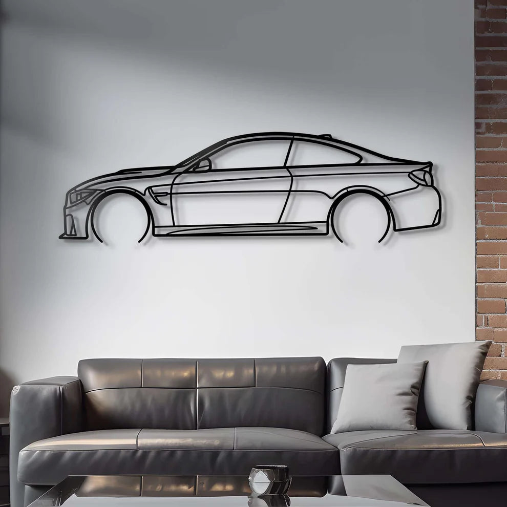 BMW Metal Silhouette Portrait