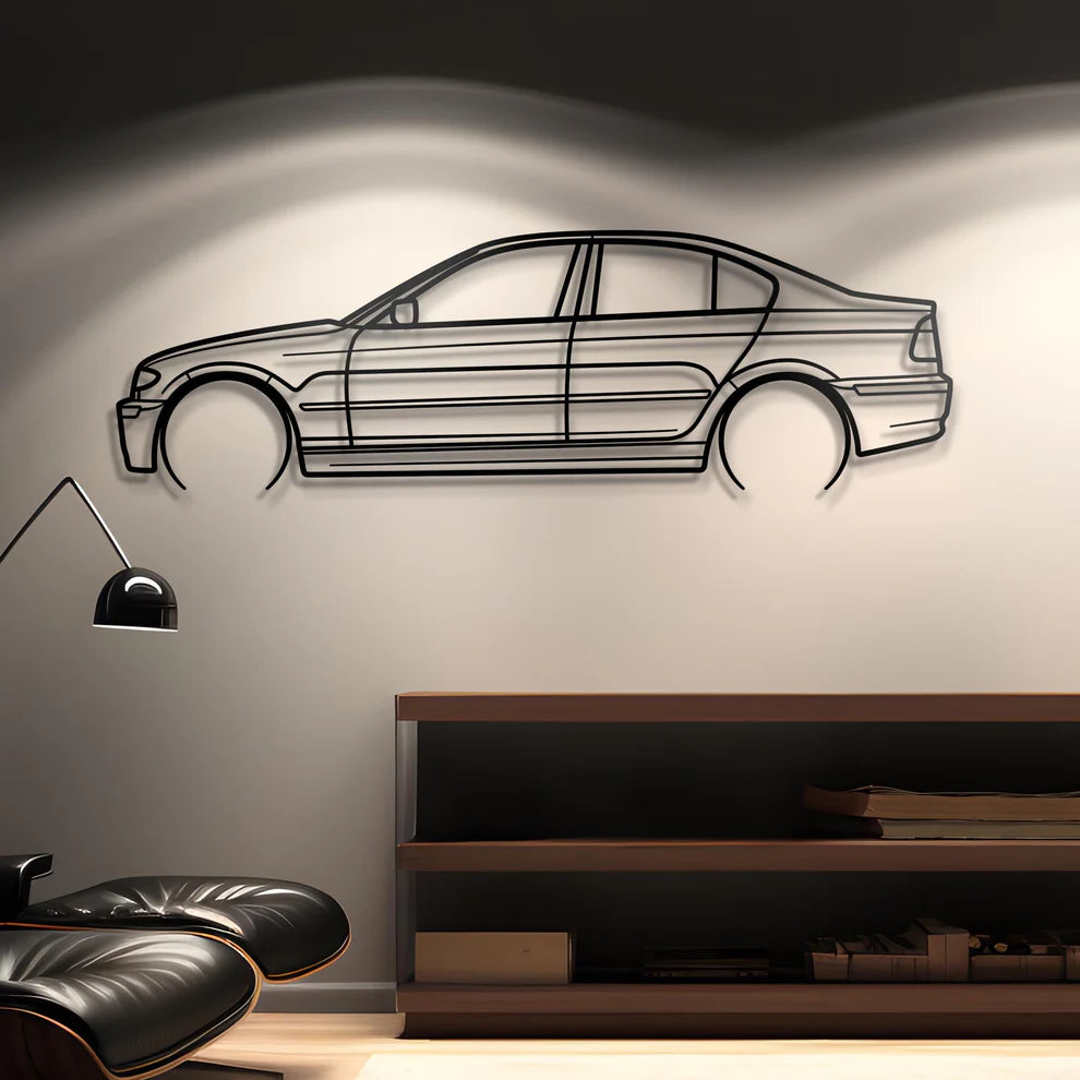BMW Metal Silhouette Portrait