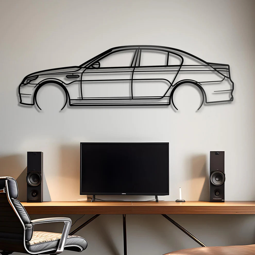 BMW Metal Silhouette Portrait