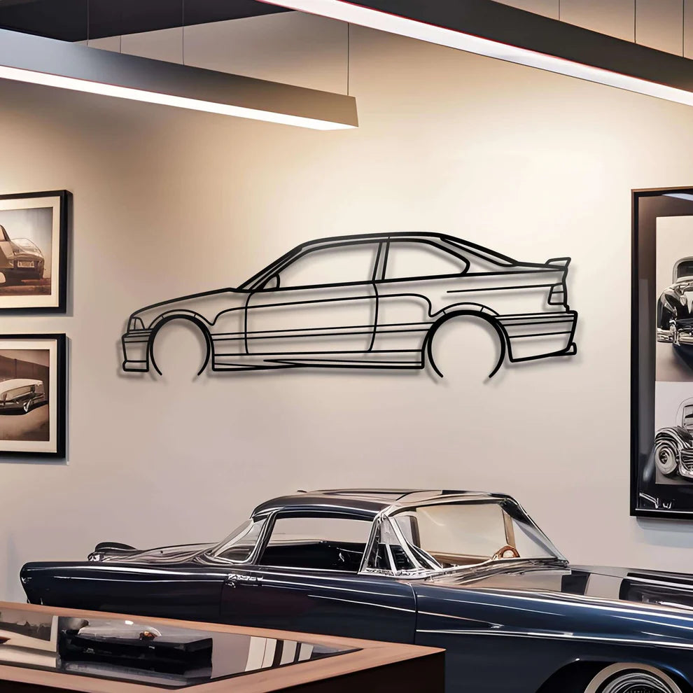 BMW Metal Silhouette Portrait