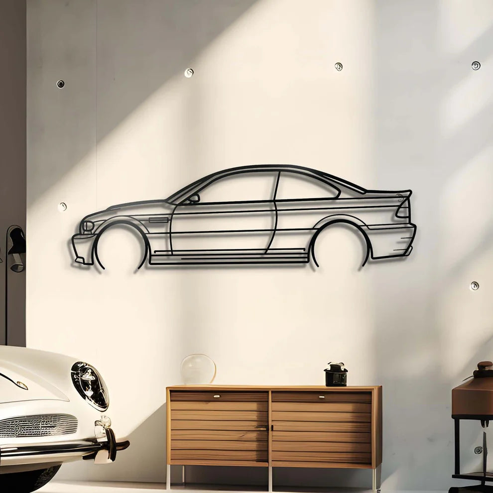 BMW Metal Silhouette Portrait
