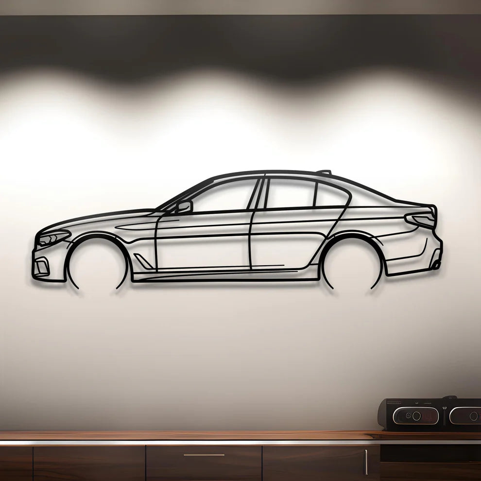 BMW Metal Silhouette Portrait