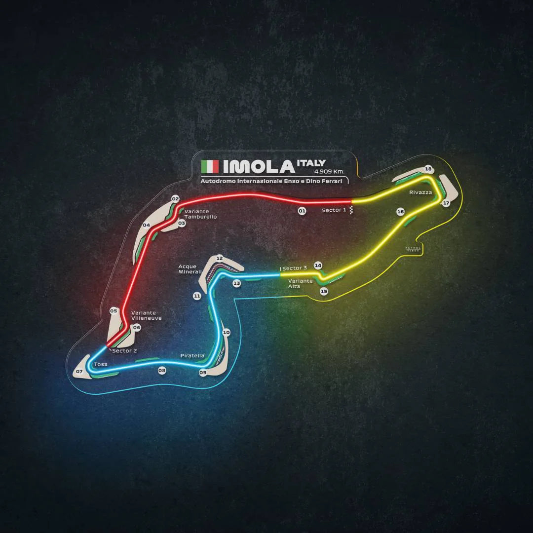 Autodromo Internazionale Enzo E Dino Ferrari Neon Race Track