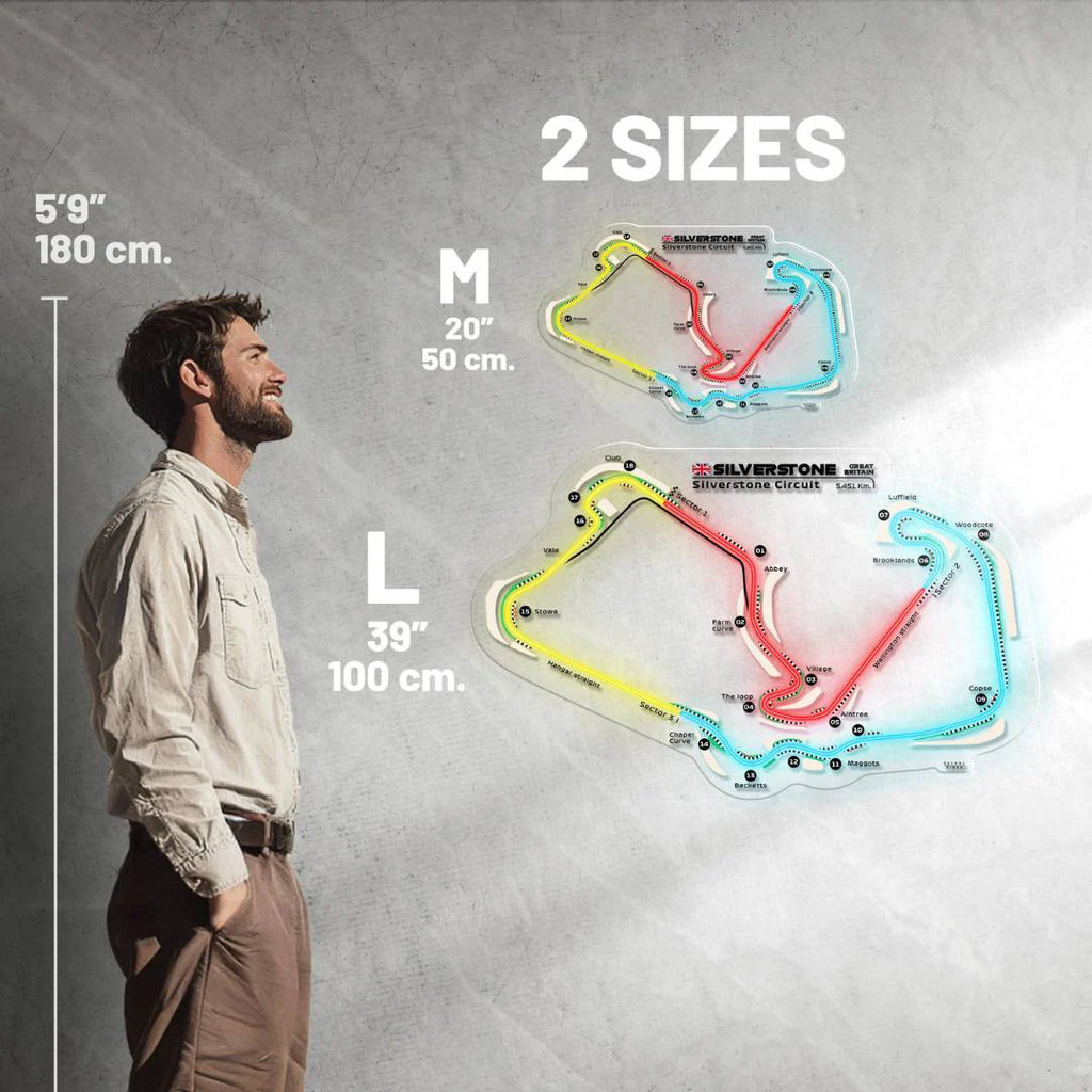 Silverstone Circuit Neon Race Track