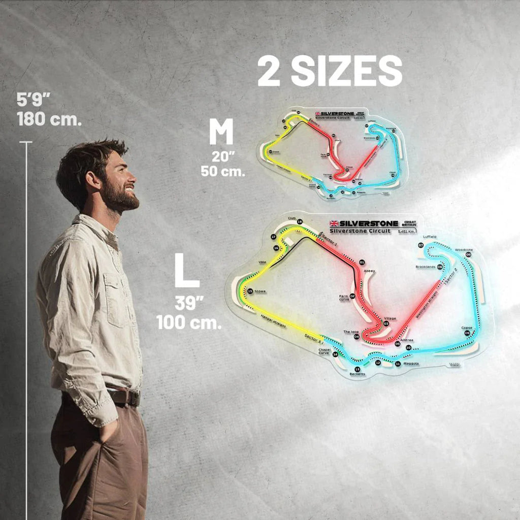 Silverstone Circuit Neon Race Track