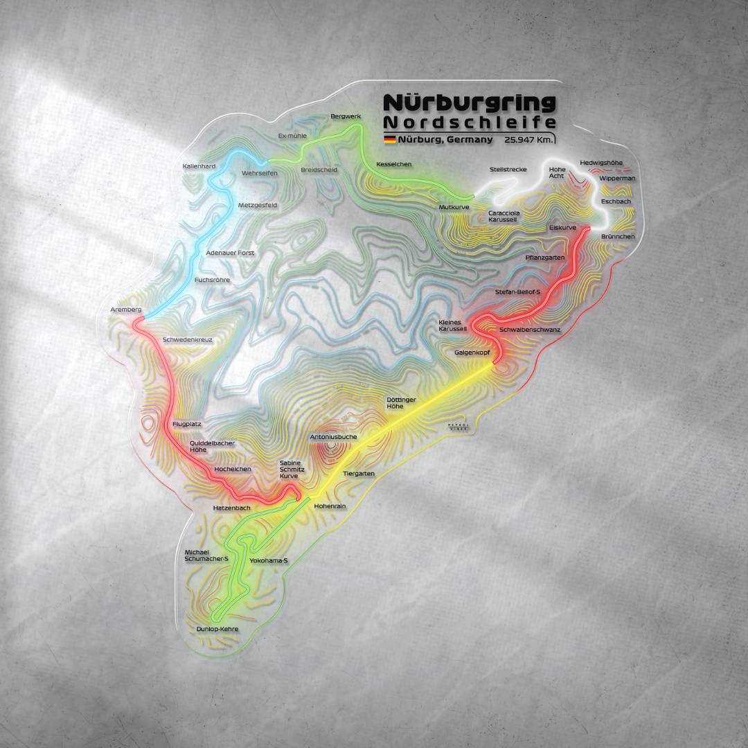 Nürburgring Nordschleife Neon Race Track