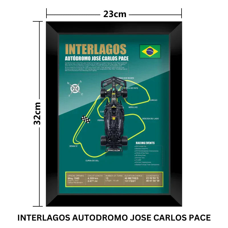 Hamiltons W14E F1 3D Car Frame