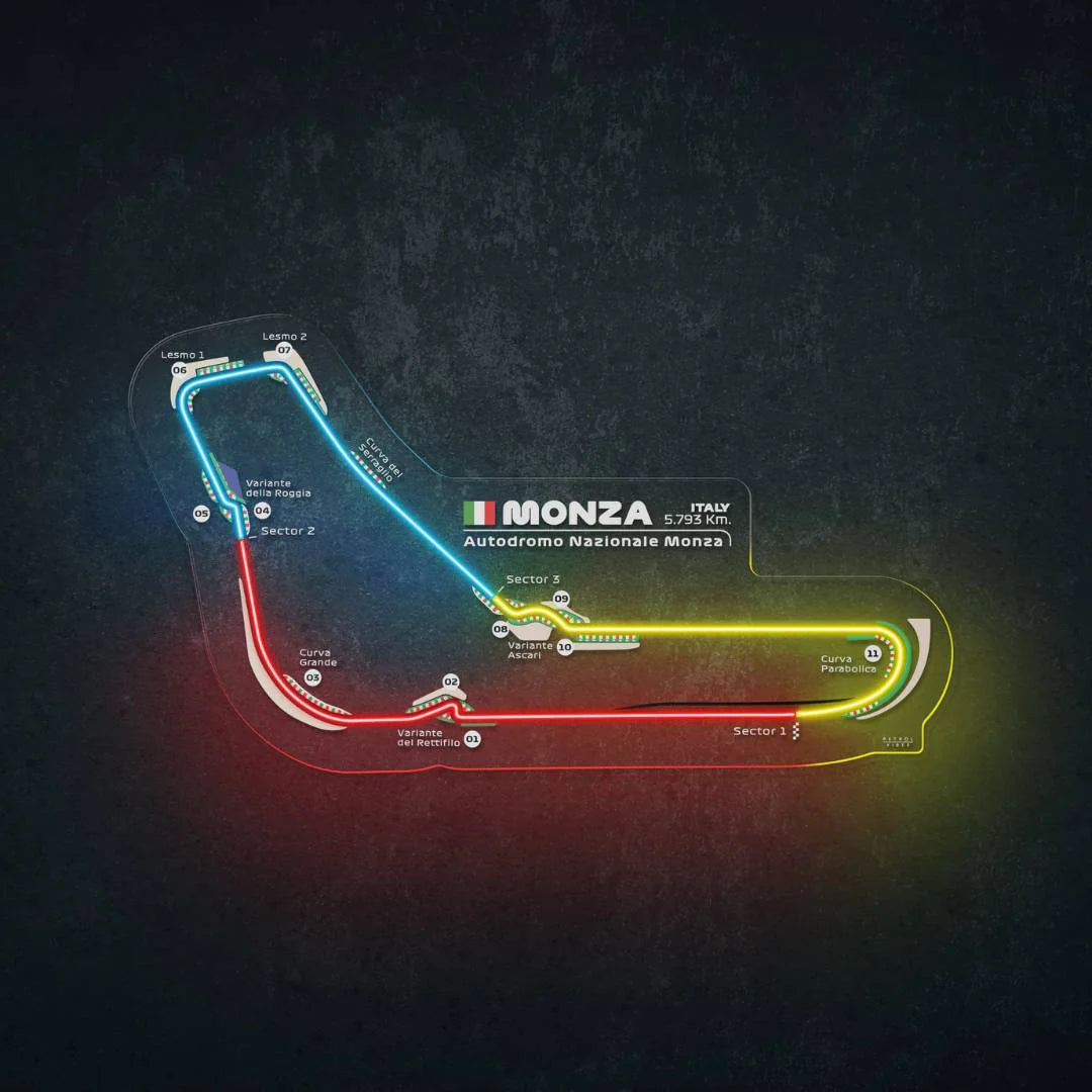 Autodromo Nazionale Monza Neon Race Track