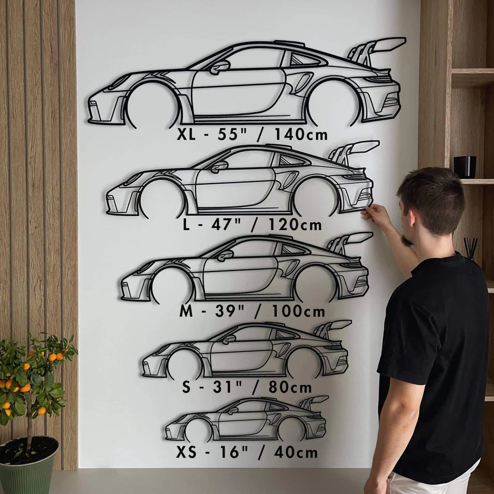 BMW Metal Silhouette Portrait