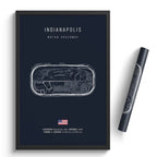 Hand-crafted LED Racetrack Wall Art