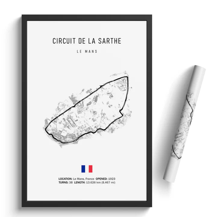 Hand-crafted LED Racetrack Wall Art