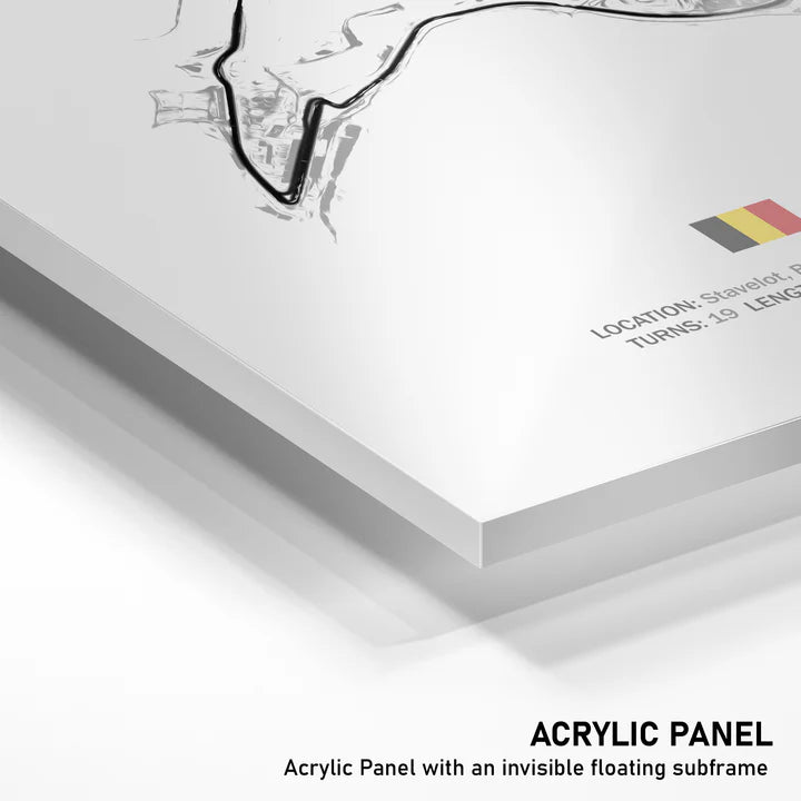 Hand-crafted LED Racetrack Wall Art