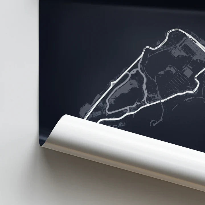 Hand-crafted LED Racetrack Wall Art