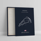 Hand-crafted LED Racetrack Wall Art