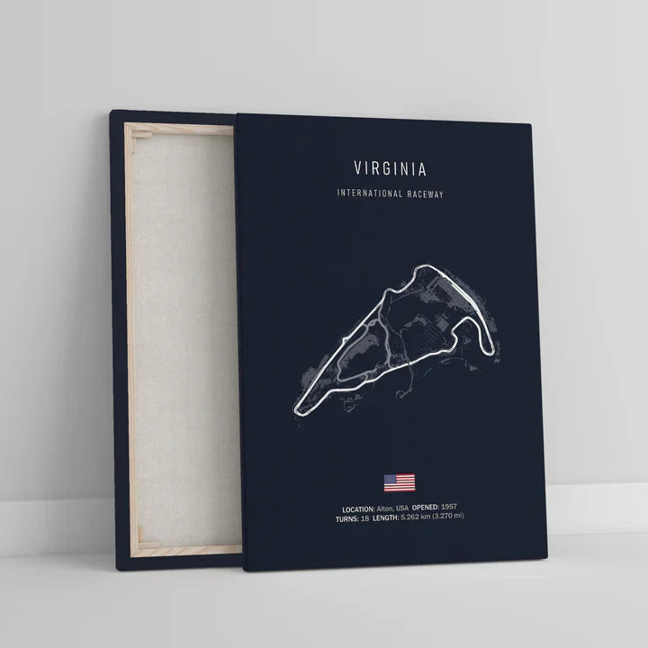 Hand-crafted LED Racetrack Wall Art