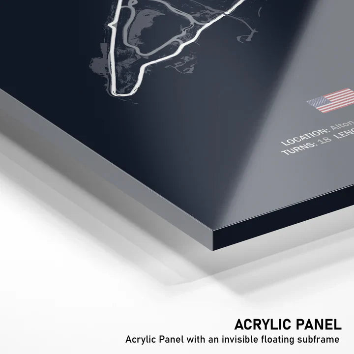 Hand-crafted LED Racetrack Wall Art