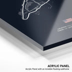 Hand-crafted LED Racetrack Wall Art