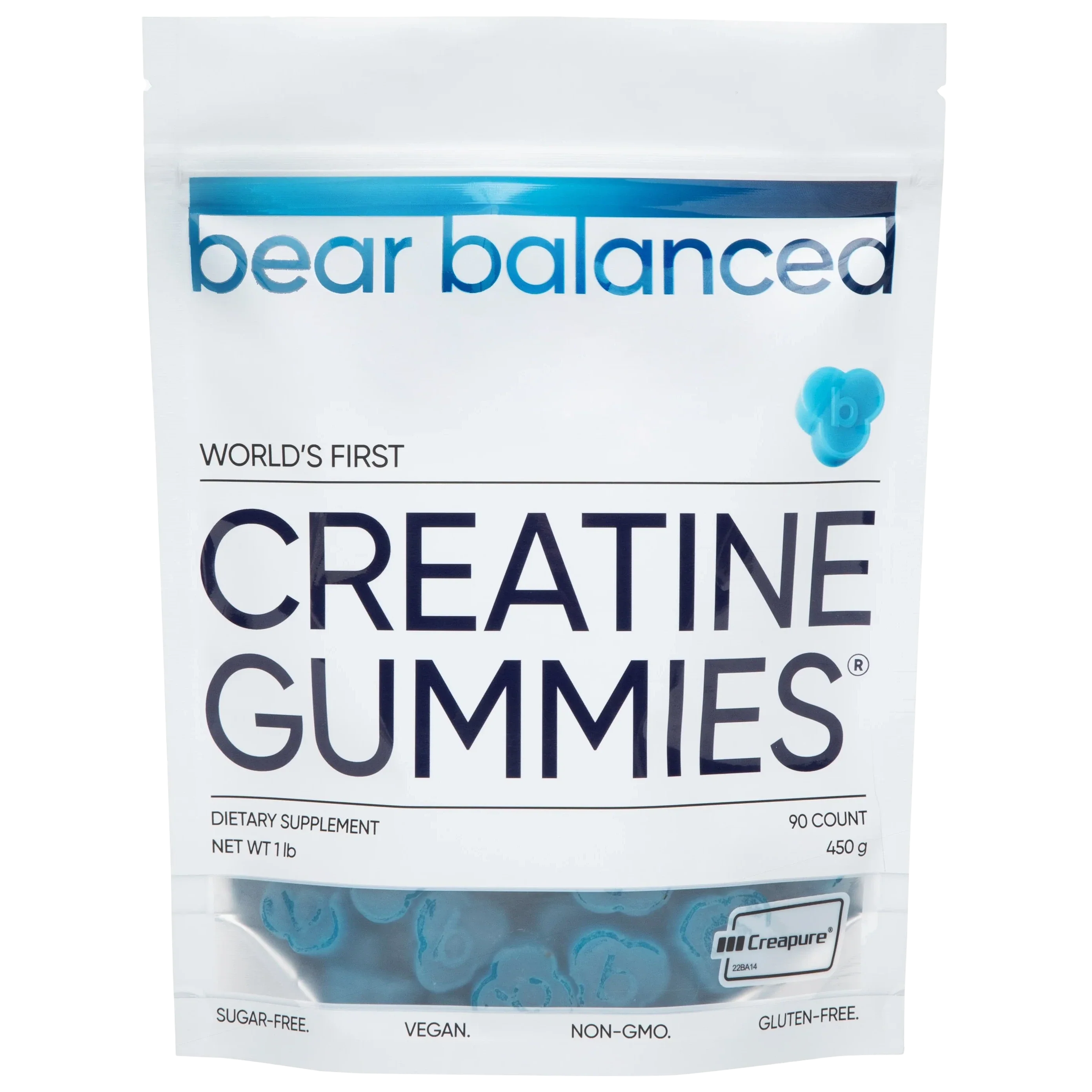 Bear Balanced Creatine Gummies-90 count-Blueberry-N101 Nutrition