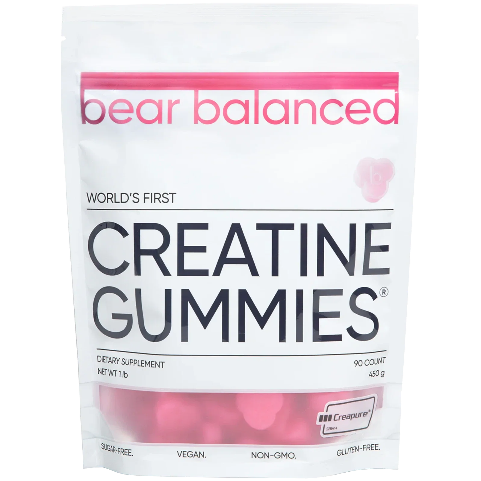 Bear Balanced Creatine Gummies-90 count-Watermelon-N101 Nutrition